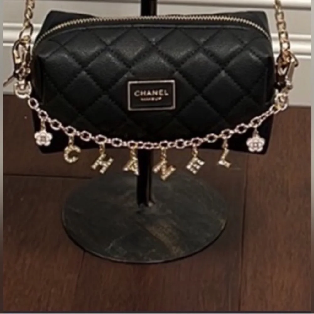 Chanel Gold Letters Charm Strap For Handbag - Picture 6 of 6